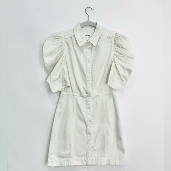 FRAME Gillian Puff Sleeve Mini Dress - Picture 9 of 13